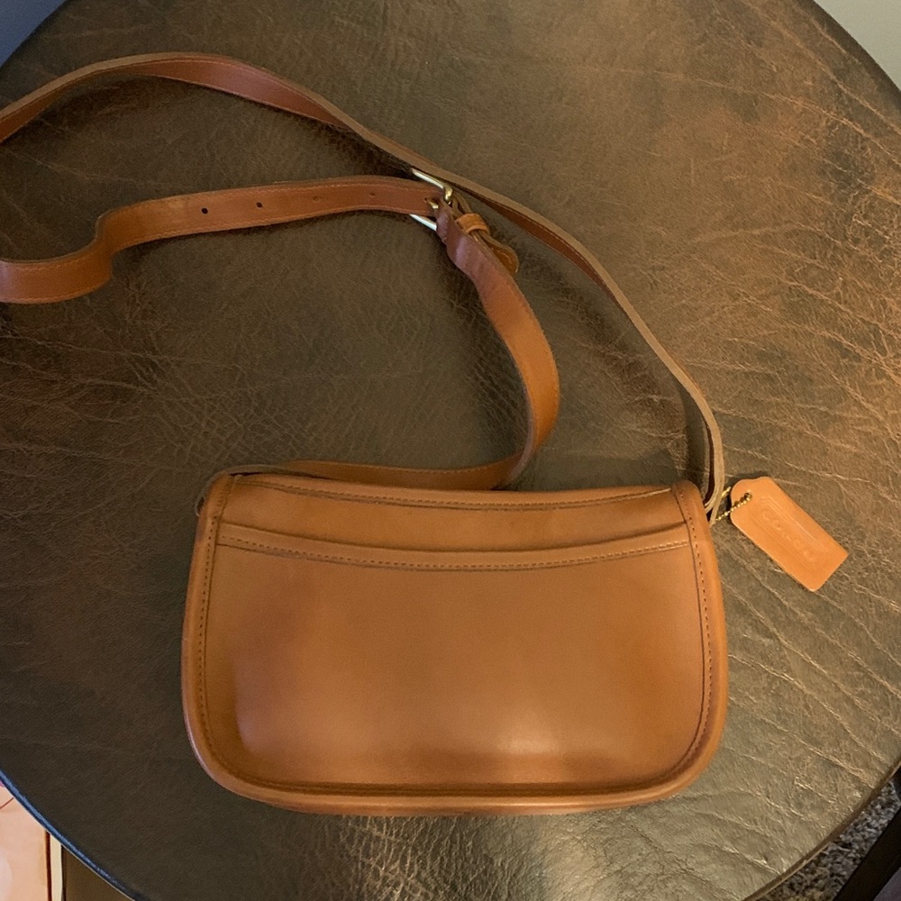 COACH Vintage British Tan Wendie 9031 leather bag